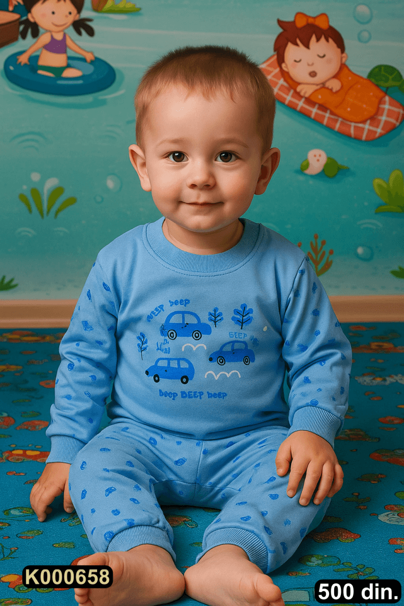 Pamučna pidžama iz 2 dela (80-98)