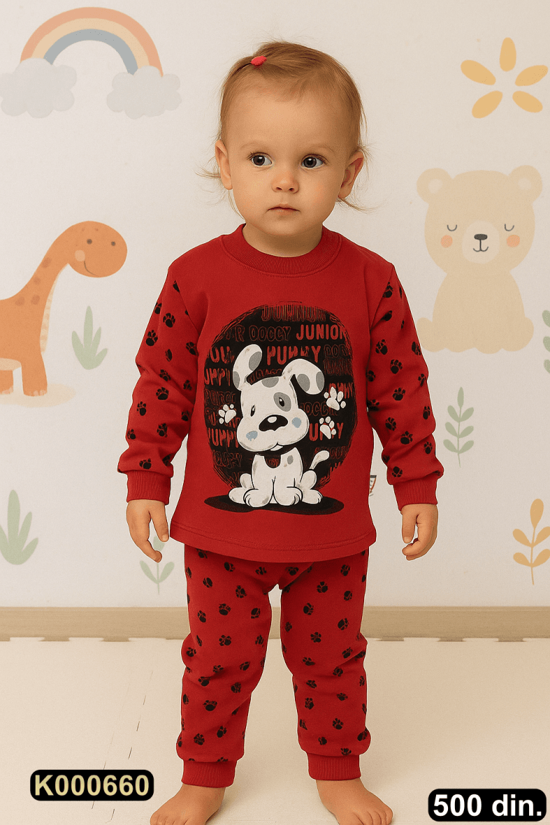 Pamučna pidžama iz 2 dela (80-98)