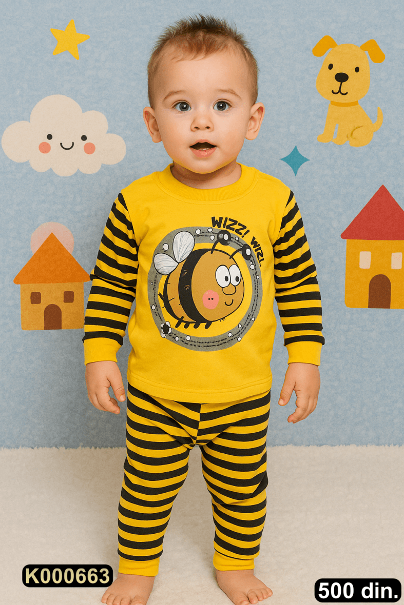 Pamučna pidžama iz 2 dela (80-98)