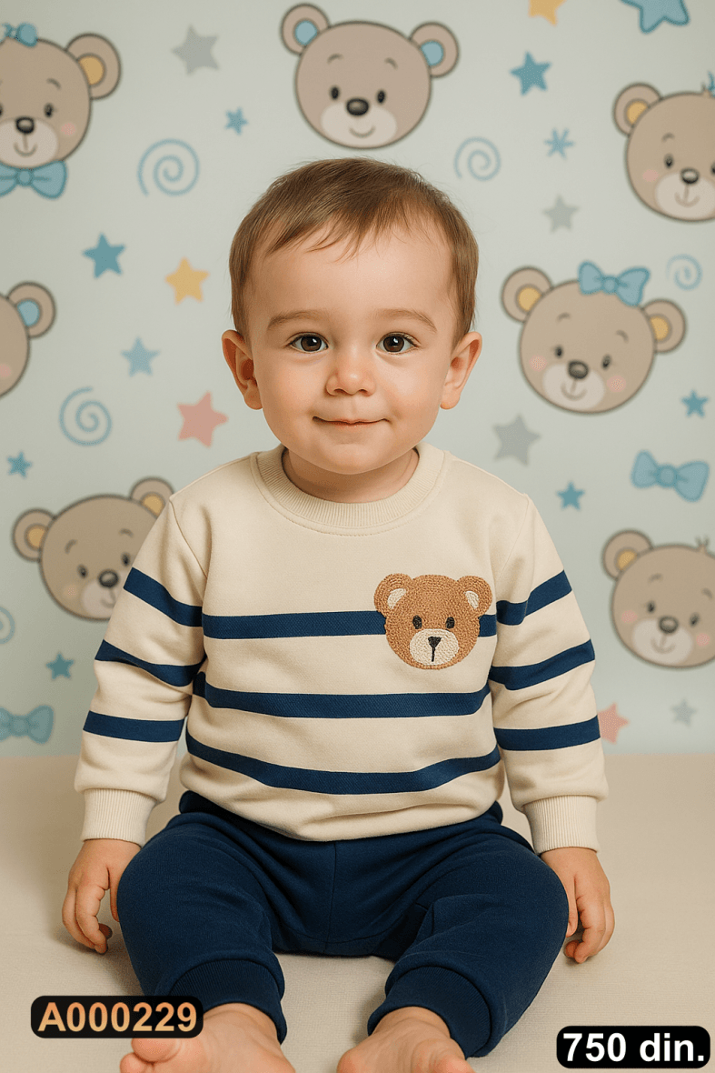 Pamučni komplet iz 2 dela – postavljen (80-98)