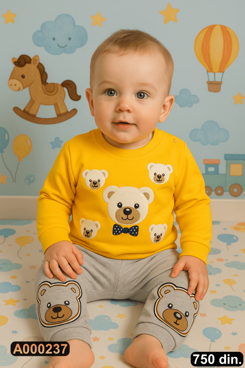 Pamučni komplet iz 2 dela (68-80)