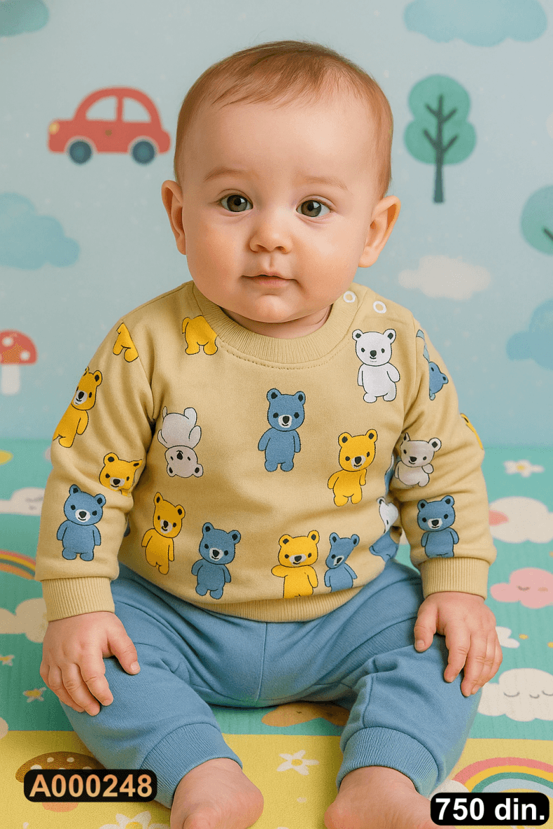 Pamučni komplet iz 2 dela (68-80)