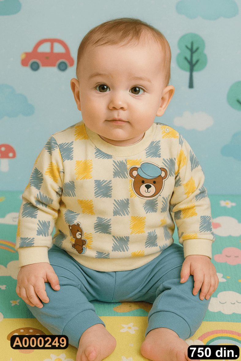 Pamučni komplet iz 2 dela (68-80)