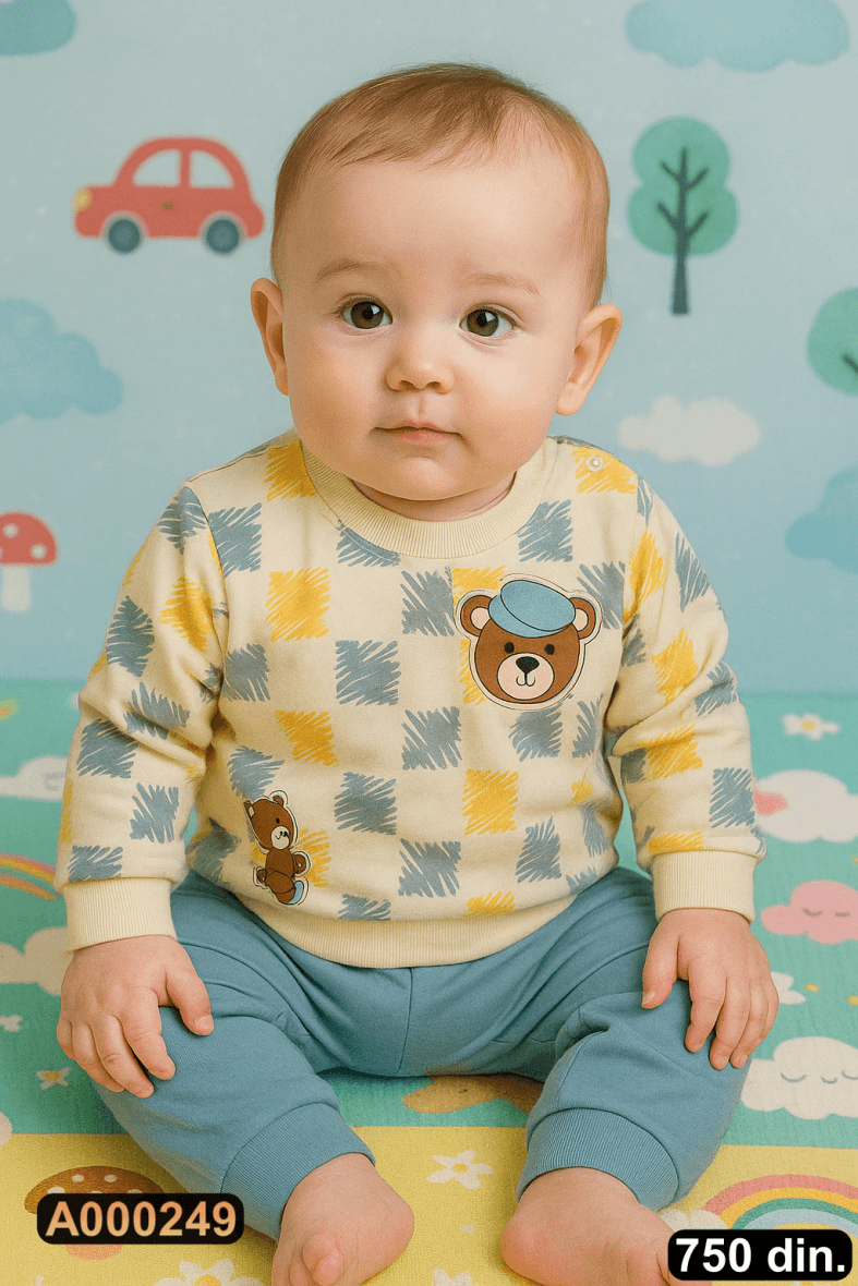 Pamučni komplet iz 2 dela (68-80)