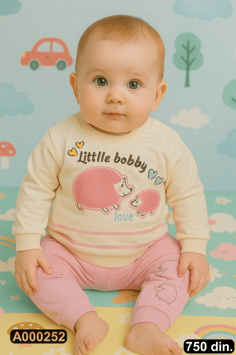 Pamučni komplet iz 2 dela (68-80)