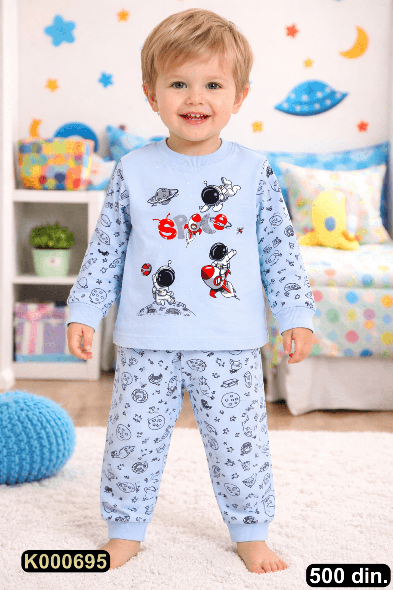 Pamučna pidžama iz 2 dela (80-98)
