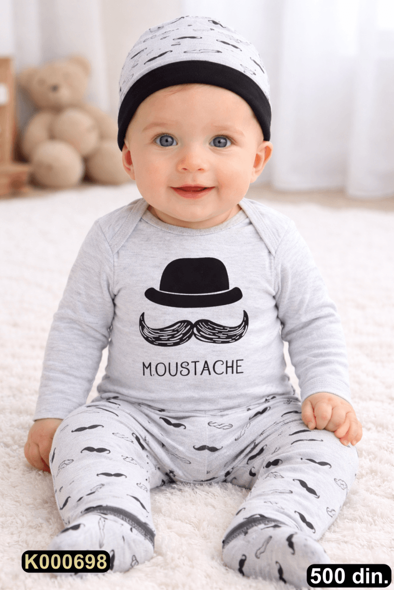 Pamučni komplet iz 3 dela (62-68)