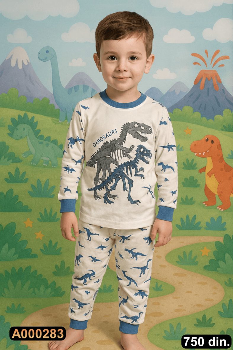 Pamučna pidžama iz 2 dela