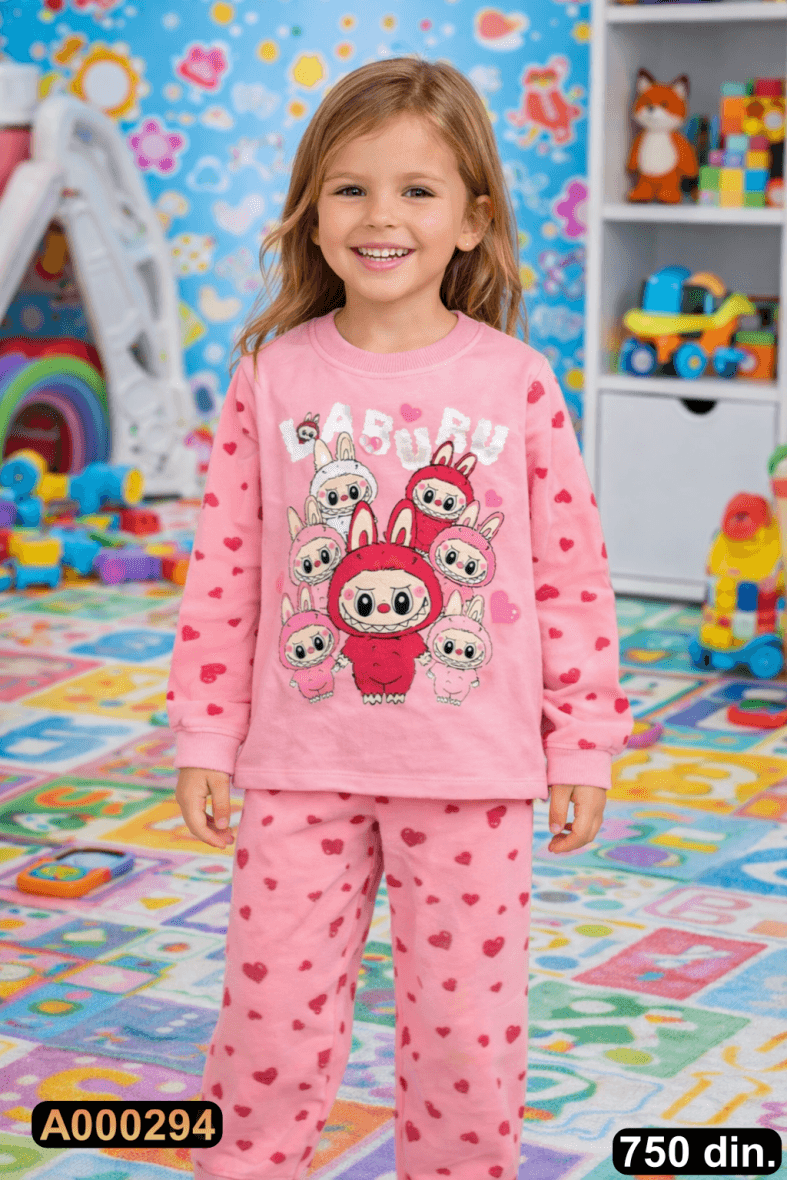 Pamučna pidžama iz 2 dela (104-116)