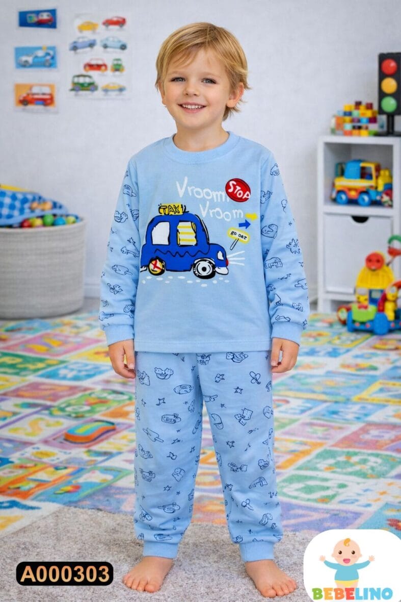 Pamučna pidžama iz 2 dela