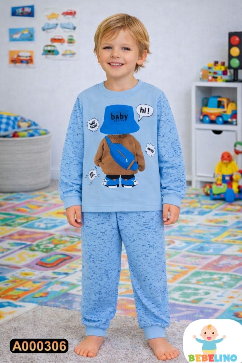 Pamučna pidžama iz 2 dela