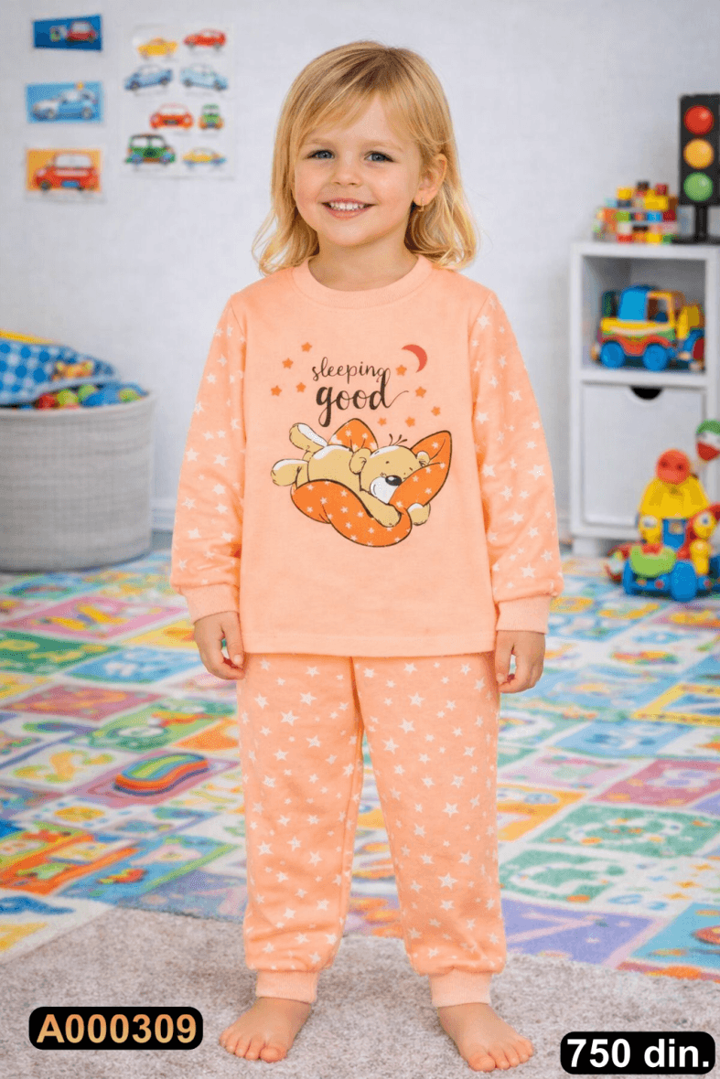 Pamučna pidžama iz 2 dela (104-116)