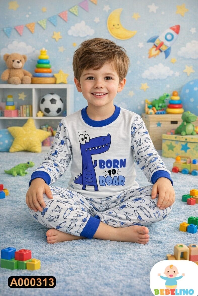 Pamučna pidžama iz 2 dela