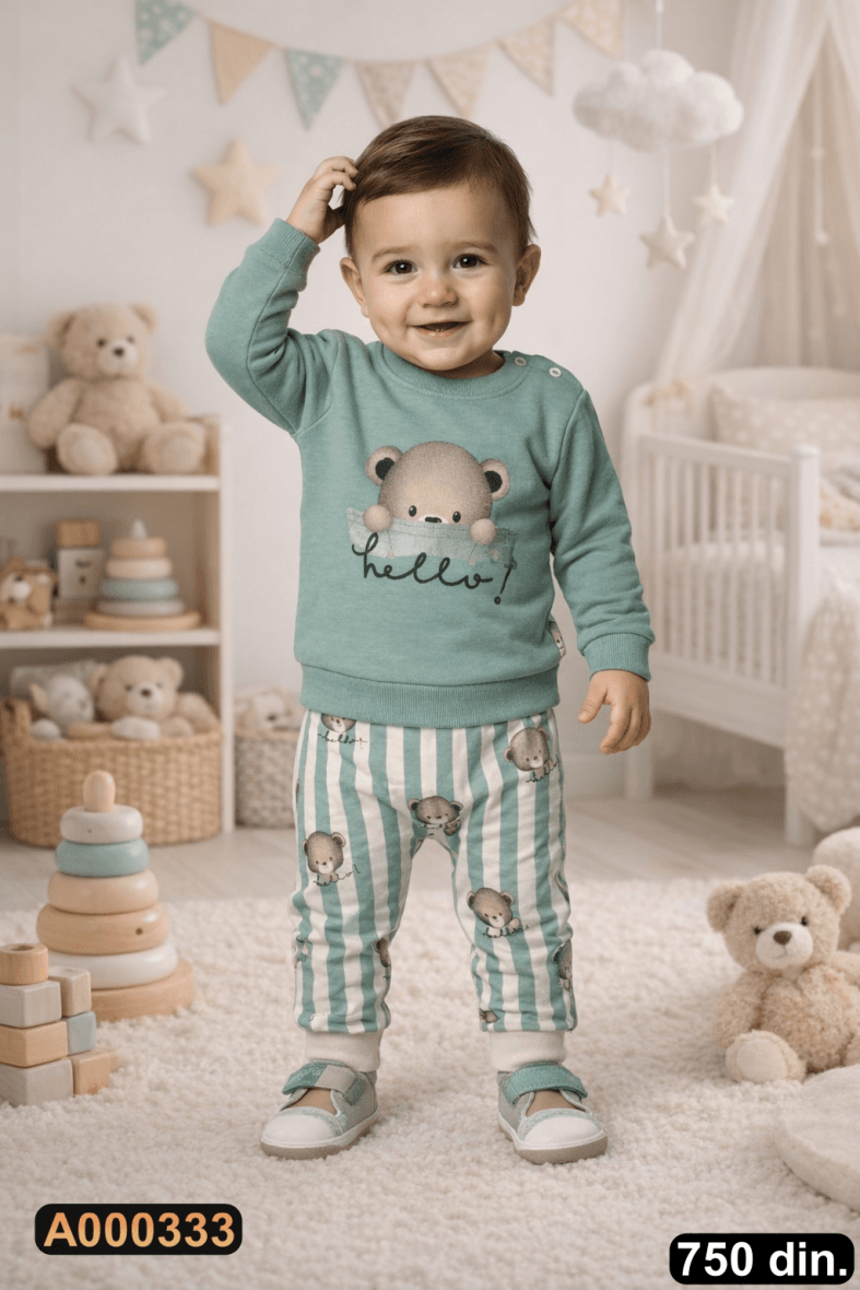 Pamučni komplet iz 2 dela (74-86)