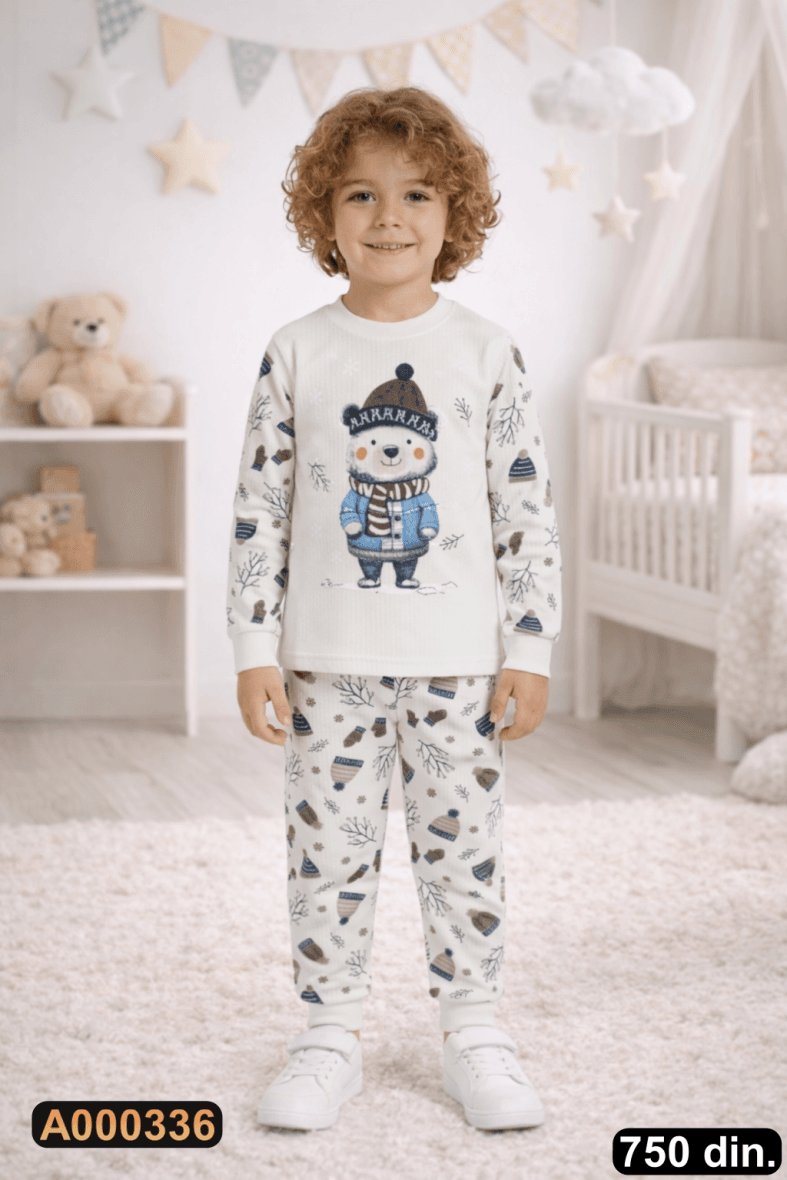 Pamučna pidžama iz 2 dela (104-116)