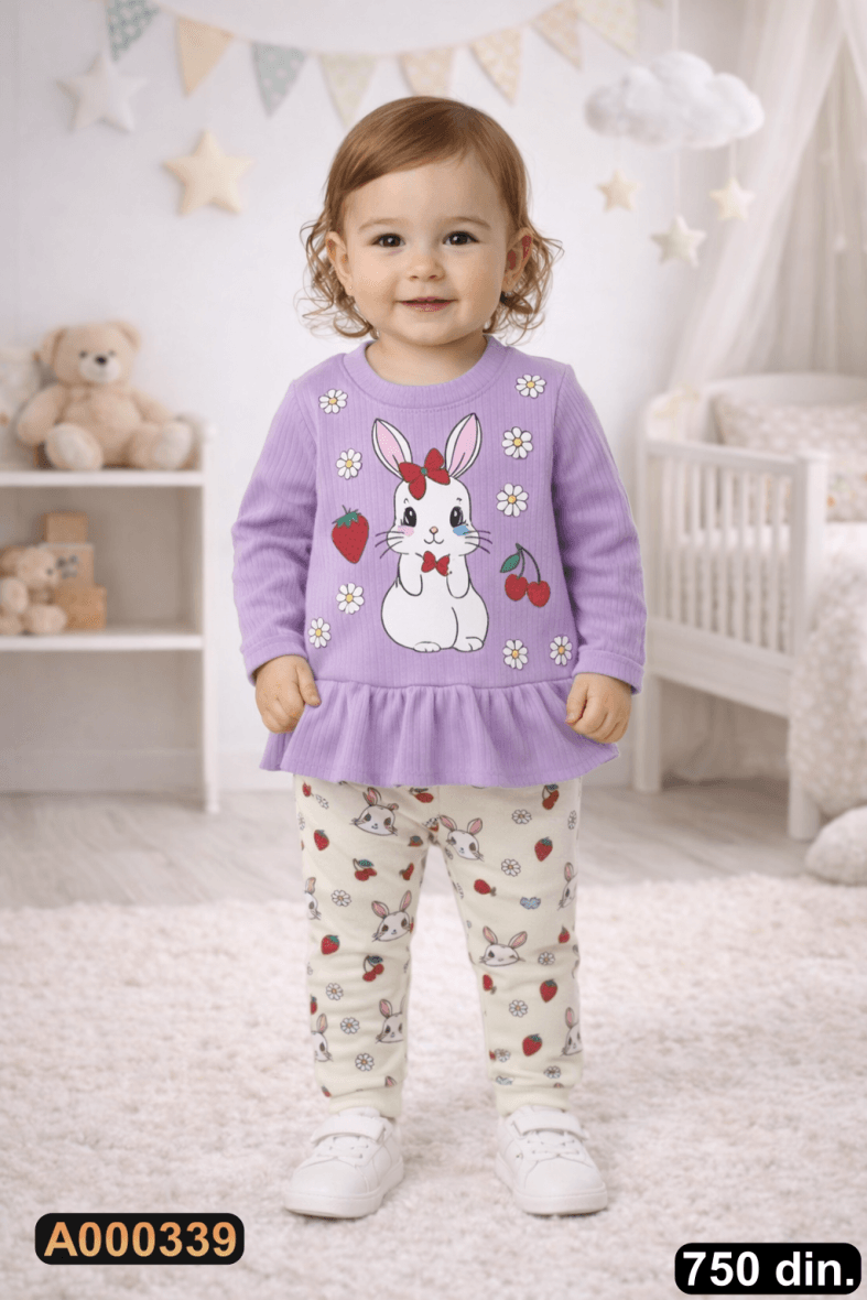 Pamučni komplet iz 2 dela (74-86)