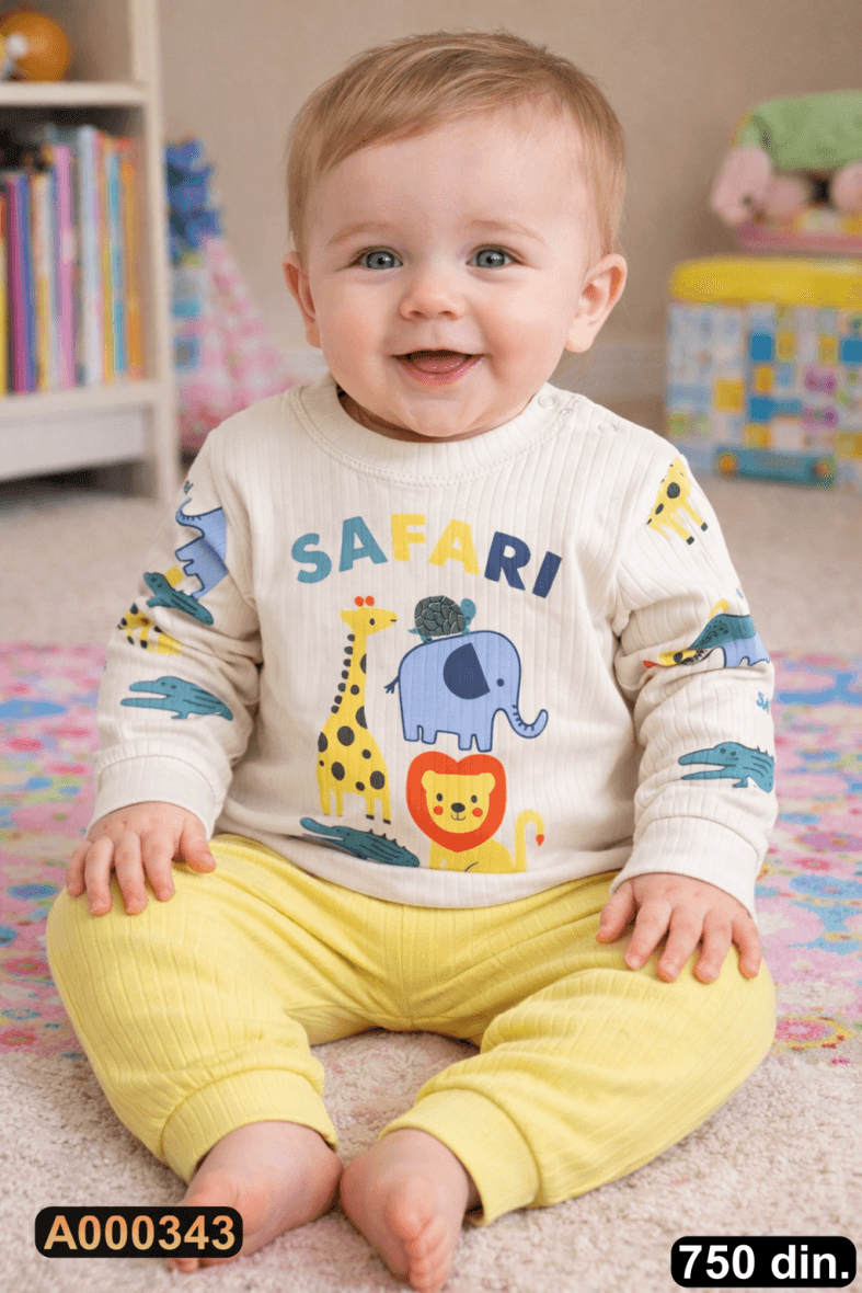 Pamučni komplet iz 2 dela (74-86)