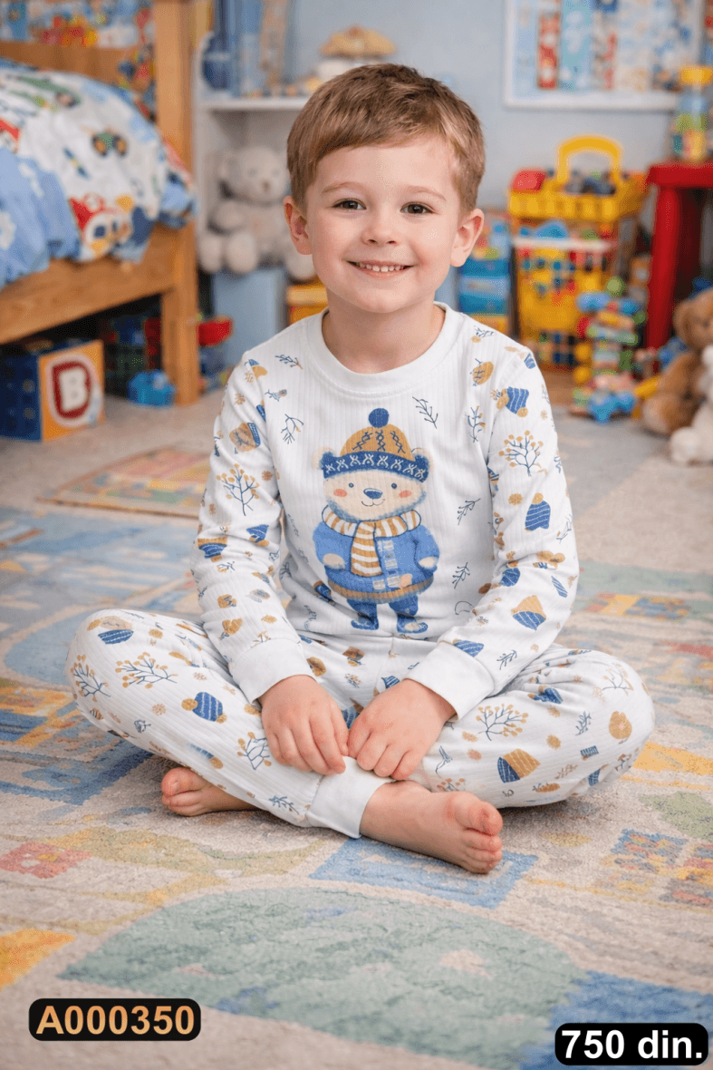 Pamučna pidžama iz 2 dela (104-116)