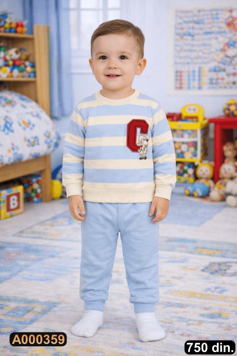 Pamučni komplet iz 2 dela (80-98)