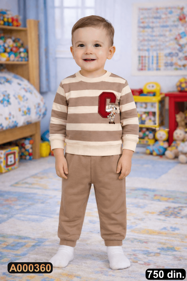 Pamučni komplet iz 2 dela (80-98)