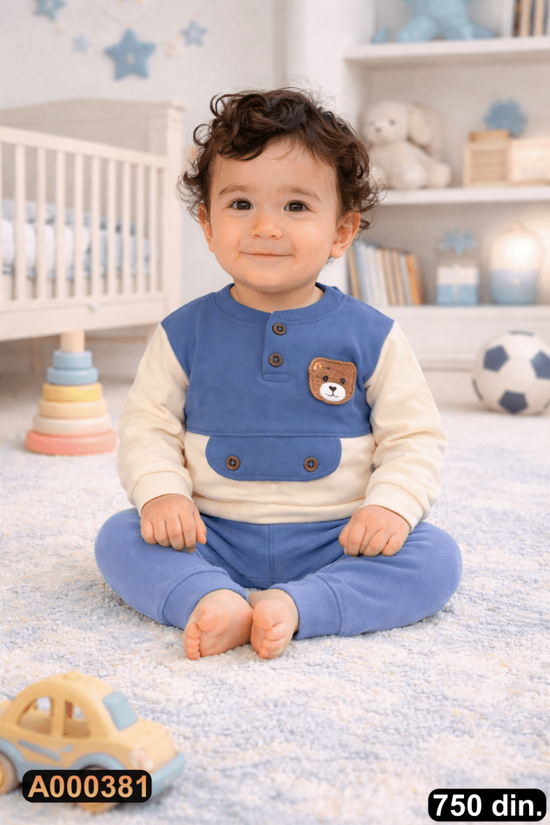 Pamučni komplet iz 2 dela (74-86)