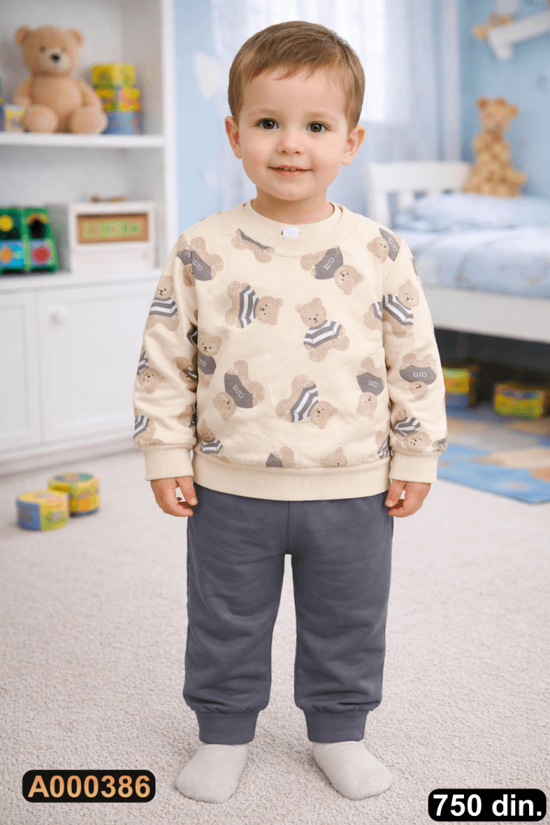 Pamučni komplet iz 2 dela (80-98)