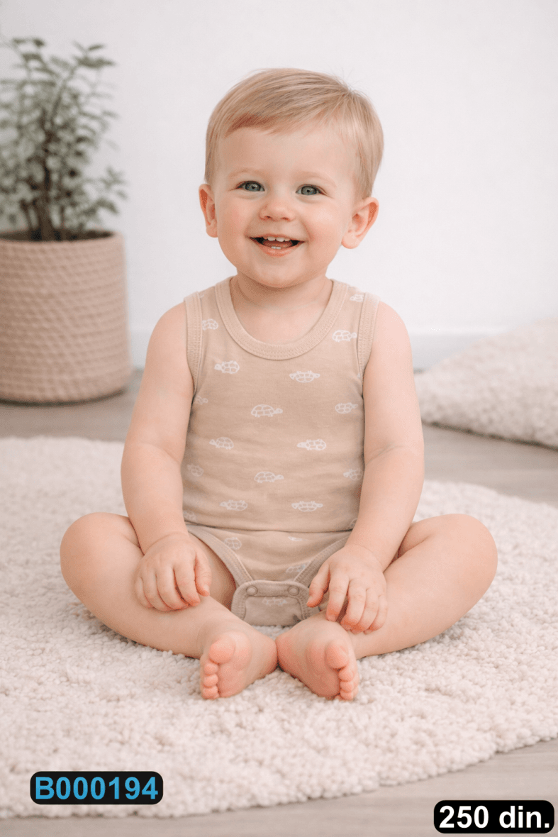 Pamučni bodić na bretele (56-98)