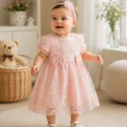 Bebi haljina sa trakicom – roze