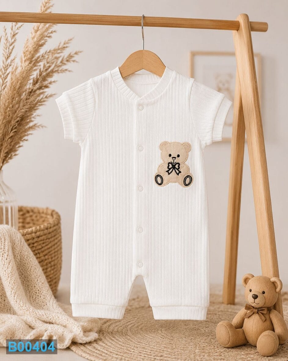 Pamučna letnja zekica za bebe Meda bela