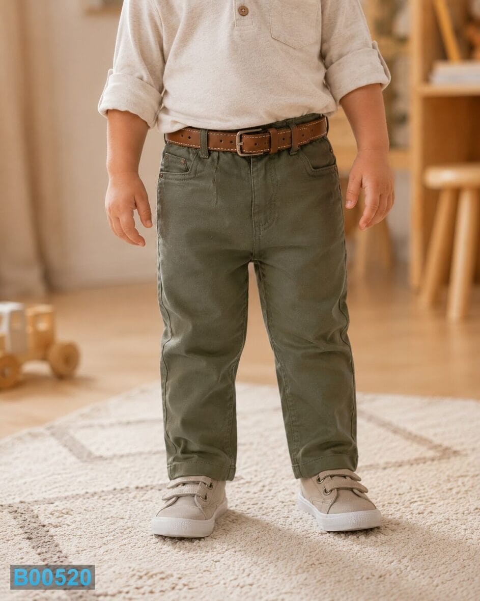 Keper pantalone za dečake maslinasto zelene boje | Bebelino Kids Keper pantalone za dečake maslinasto zelene boje