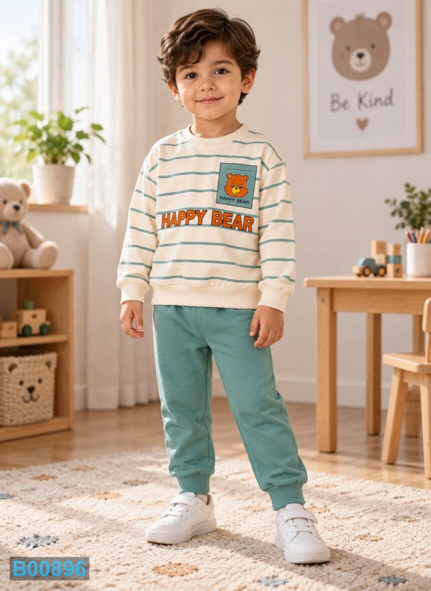 Pamučni komplet za dečake Happy Bear