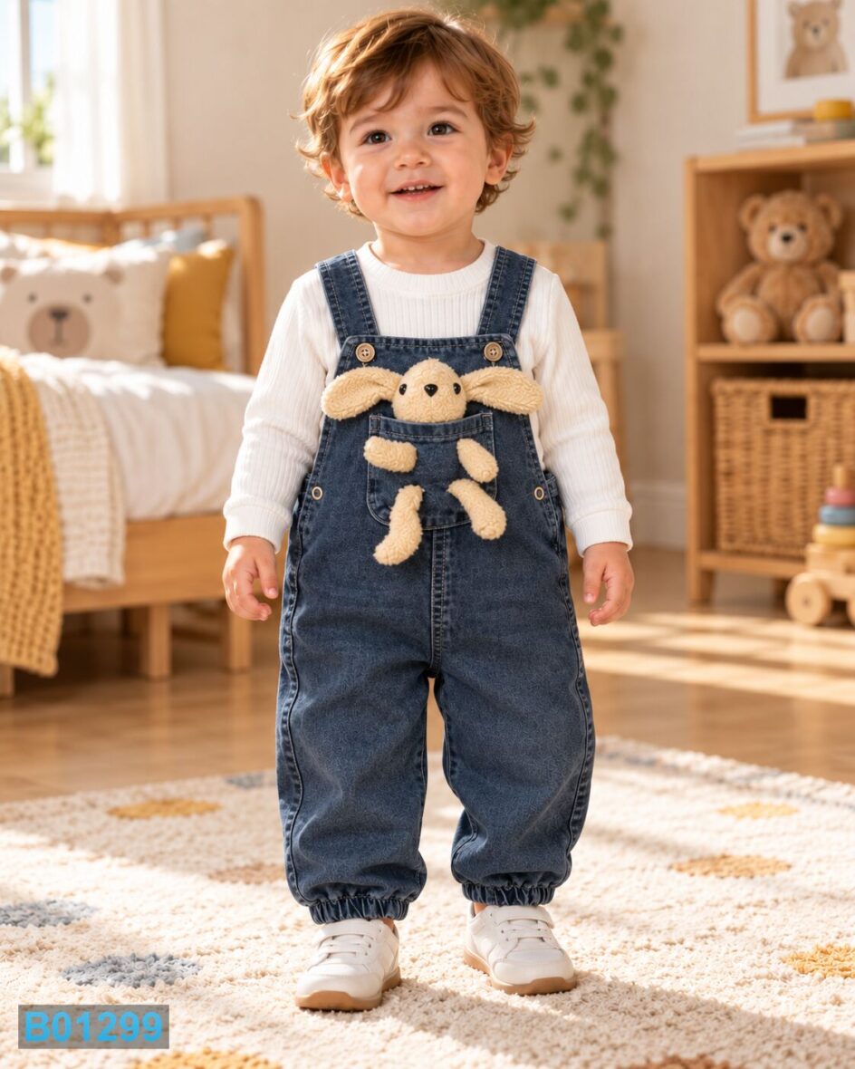 Bebi komplet sa džins pantalonama na tregere i zekom | Bebelino Kids Bebi komplet sa džins pantalonama na tregere i zekom